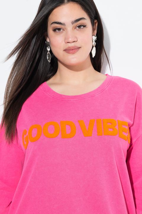 Produktbild Angel of Style Sweatshirt, Loose Fit, Schriftzug, Acid Wash (50)