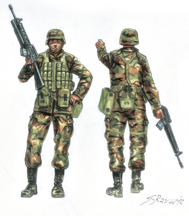 Actual product image Italeri Modern US Soldiers