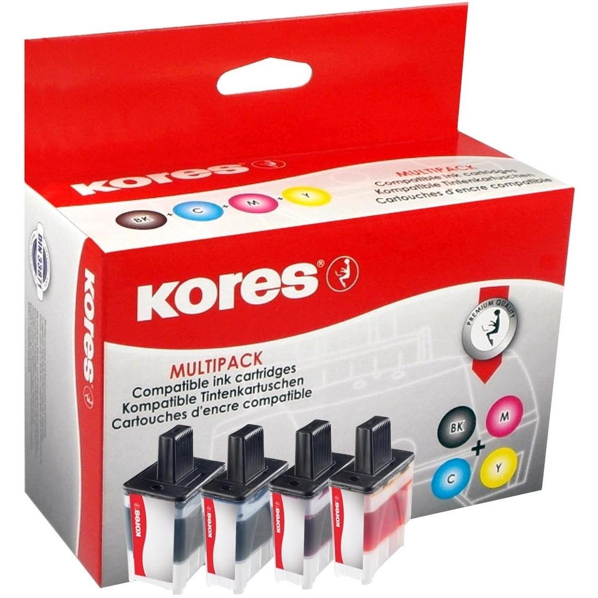 Kores, Druckerpatrone, Tinte kompatibel CMYBK Orig.Nr. LC-900VALKOR (Color, BK)