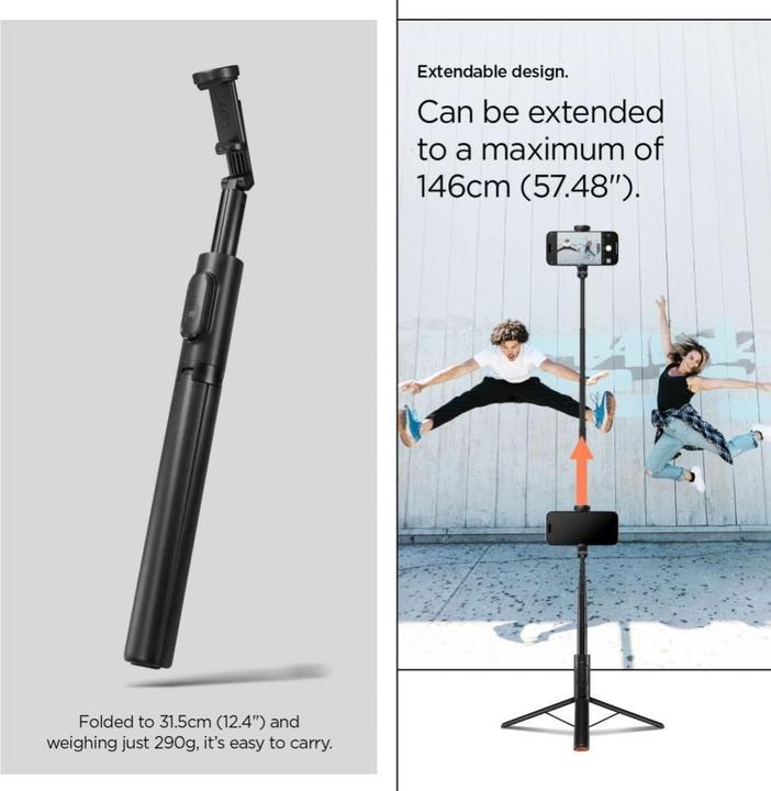 Produktbild Spigen Selfiestick S541W Bluetooth Tripod czarny
