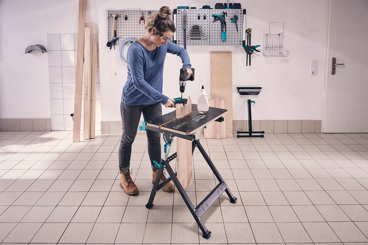 Actual product image wolfcraft MASTER 650 ERGO Clamping and Working Table (65 cm, 72 cm)