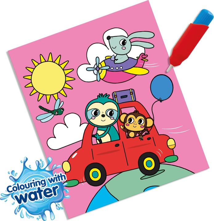 Actual product image Ses Malen mit Wasser Malbuch mit Wasserstift - Reisen