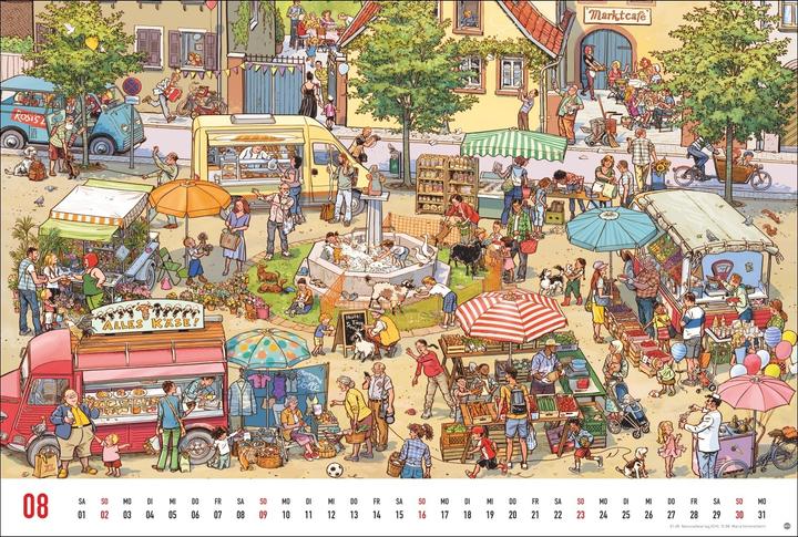 Immagine prodotto Göbel & Knorr Wimmelbilder Edition Kalender 2026 (58 x 39 cm)