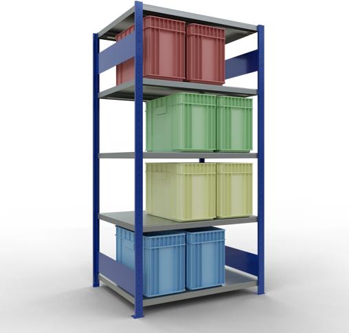 Actual product image Schulte Lagertechnik MULTIplus250 basic racking system with length ledgers