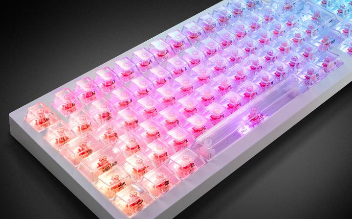 Actual product image Blackstar Transparent Keycaps, 119 pcs