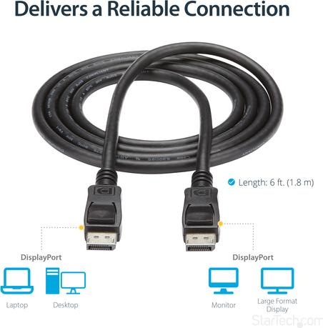 Produktbild StarTech DisplayPort — DisplayPort (1.80 m, DisplayPort)