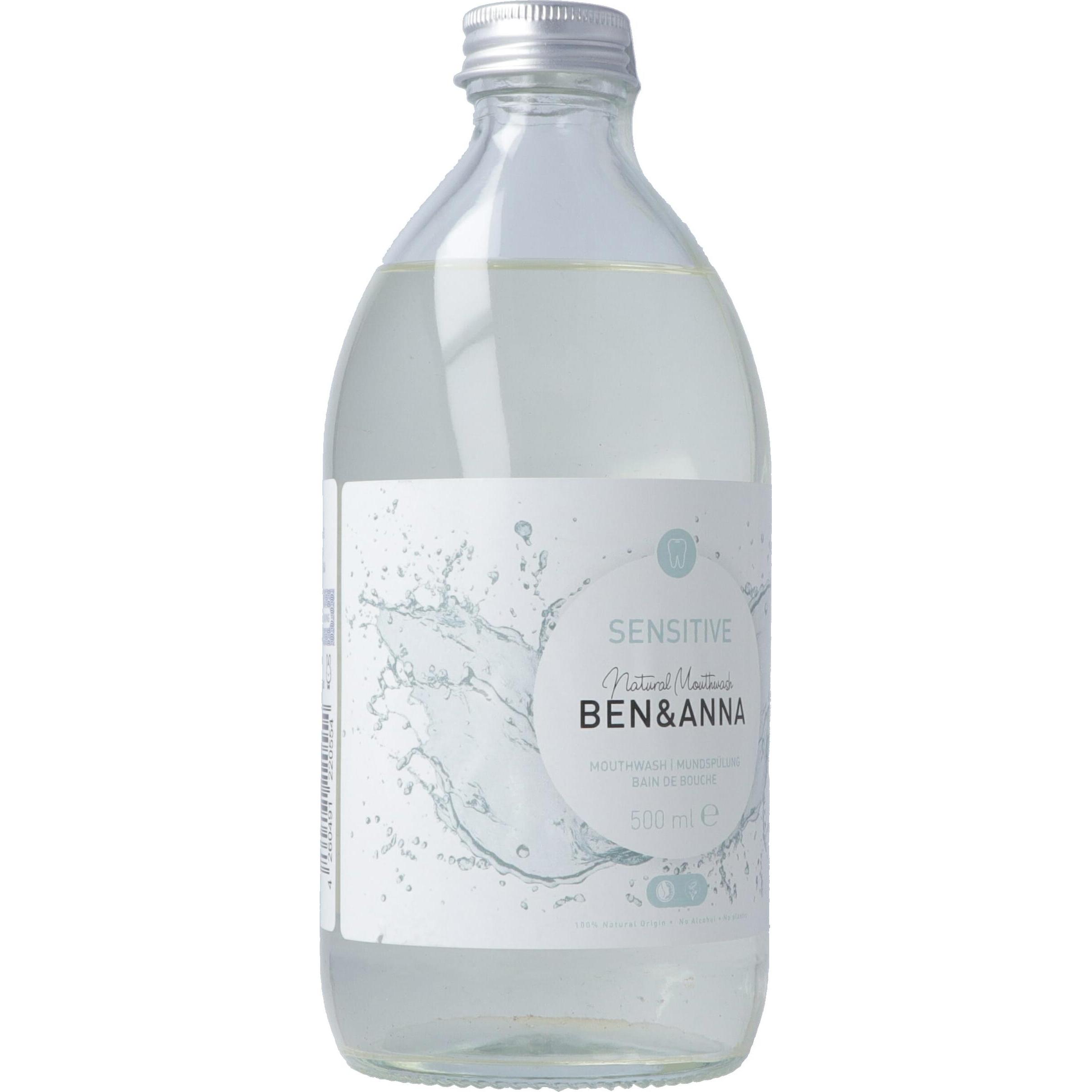 Ben & Anna, Mundspülung, Mundspülung Sensitive (500 ml, Mundspülung)
