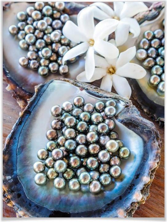 Actual product image Trenddeko Tahitian black pearls (30 x 40 cm)