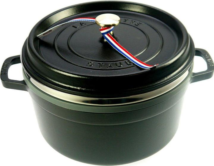 Immagine prodotto Staub Cocotte con inserto per la cottura a vapore (26 cm, Pirofila + casseruola, Ghisa, Smalto, Acciaio inossidabile)