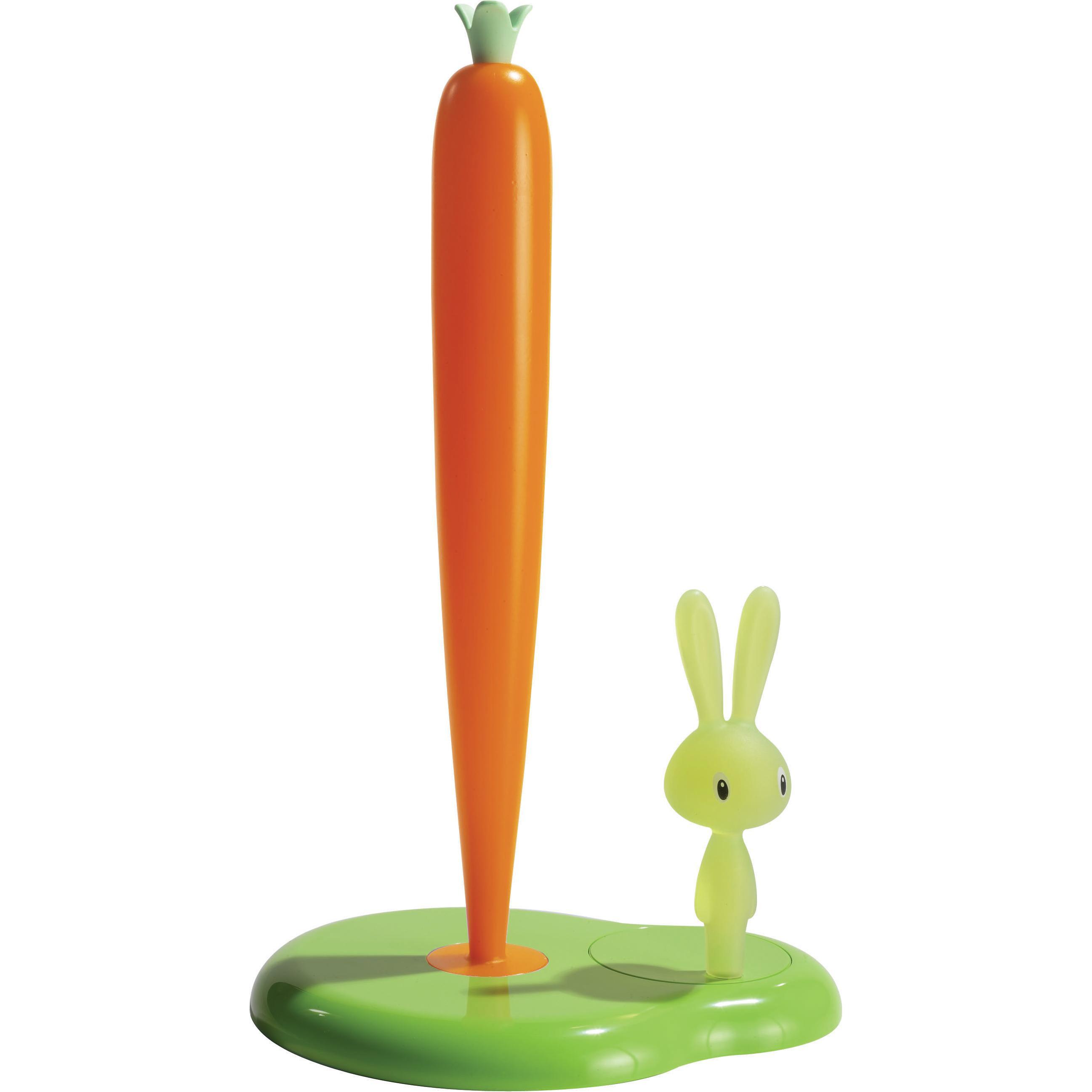 Alessi Bunny Carrot, Küchenrollenhalter, Orange, Grün