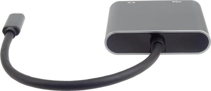 Actual product image PremiumCord MST adaptér USB-C na HDMI + VGA, rozlišení 4K a FULL HD 1080p (HDMI, VGA)