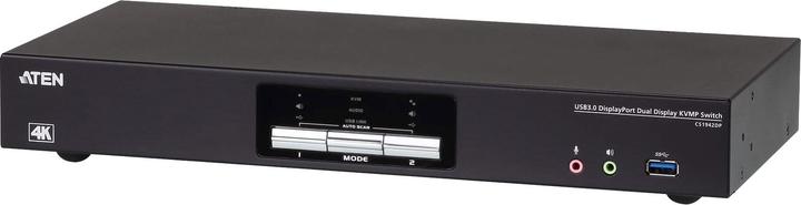 Actual product image Aten CS1942DPA KVMP-Switch 2-fach Dual-Display, DisplayPort, USB 3.0, 8K