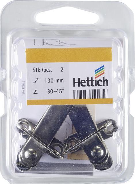 Image du produit Hettich Klappenhalter 106 mm, vernickelt