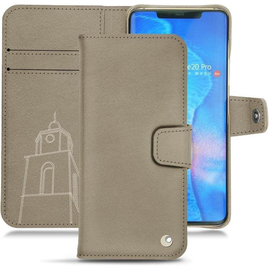 Noreve Lederschutzhülle Wallet (Huawei Mate 20 Pro), Smartphone Hülle, Beige