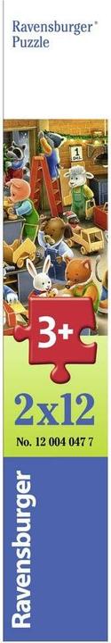 Produktbild Ravensburger Children's puzzle 2x12 Teile - Weihnachtswerkstatt (24 Teile)