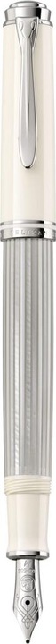Pelikan Fountain Pen M405 Silver-White M Case (Silver-white, 1 x)