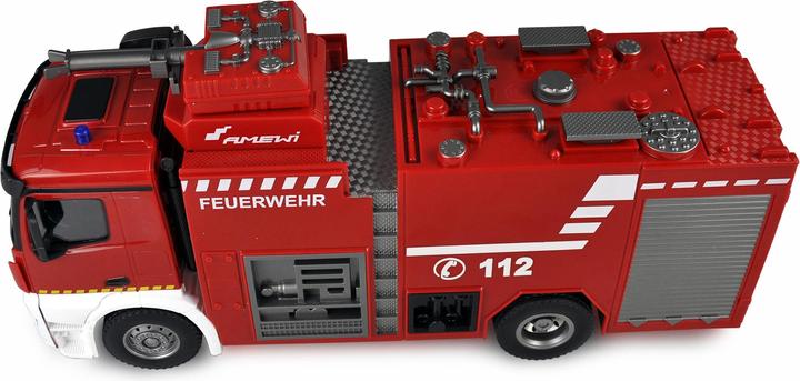 Image du produit Amewi Camion de pompiers Mercedes Benz brossé électrique 2WD 1:18 RTR (RTR Prêt à fonctionner)
