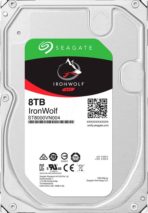Productafbeelding Seagate IronWolf (8 TB, 3.5", CMR)