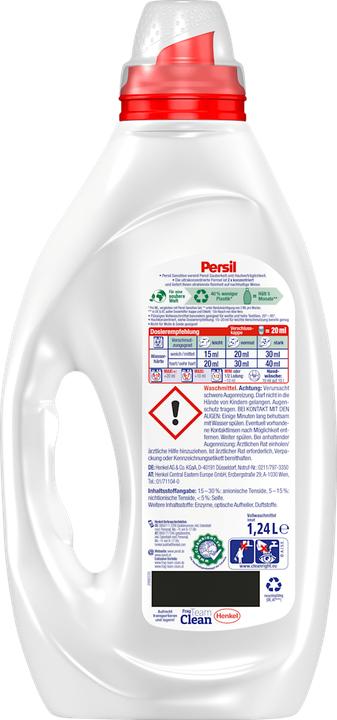 Immagine prodotto Persil Ultra Konzentrat Sensitive Gel (124 Cicli di lavaggio, Detergente liquido)