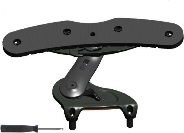 Wittner Schulterstütze Viola alle Grössen mit Schraubenzieher