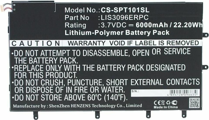 Produktbild CoreParts Battery for Sony Tablet