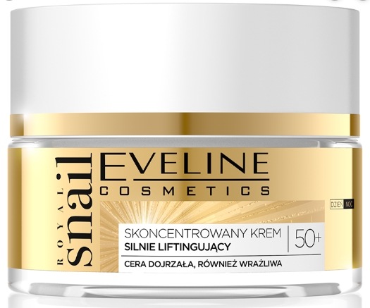 Produktbild Eveline Royal Snail 50+ Snail Slime Therapy Concentrated Strongly Lifting Cream For Day And Night (50 ml)