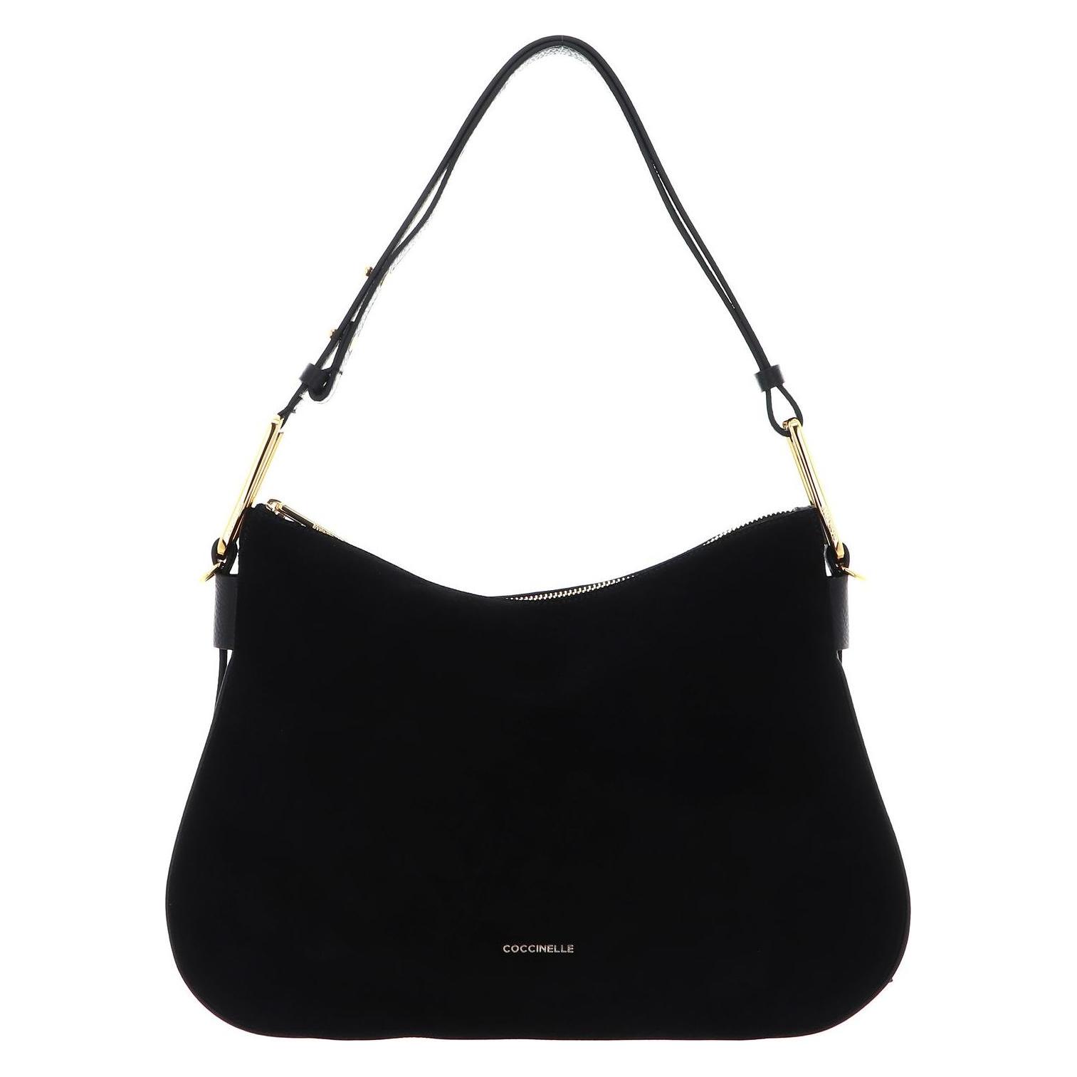 Coccinelle, Damen, Handtasche, Magie Suede Bim Shoulder Bag, Schwarz
