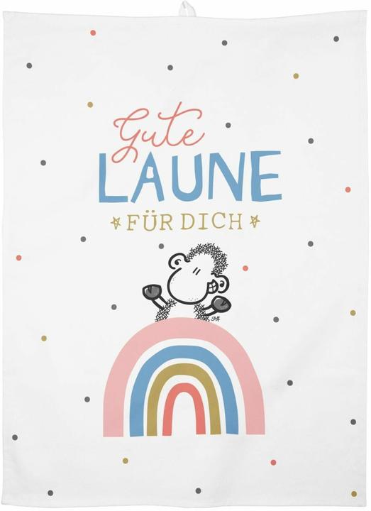 Sheepworld 47091 Geschirrtuch Gute Laune (60 x 45 cm)