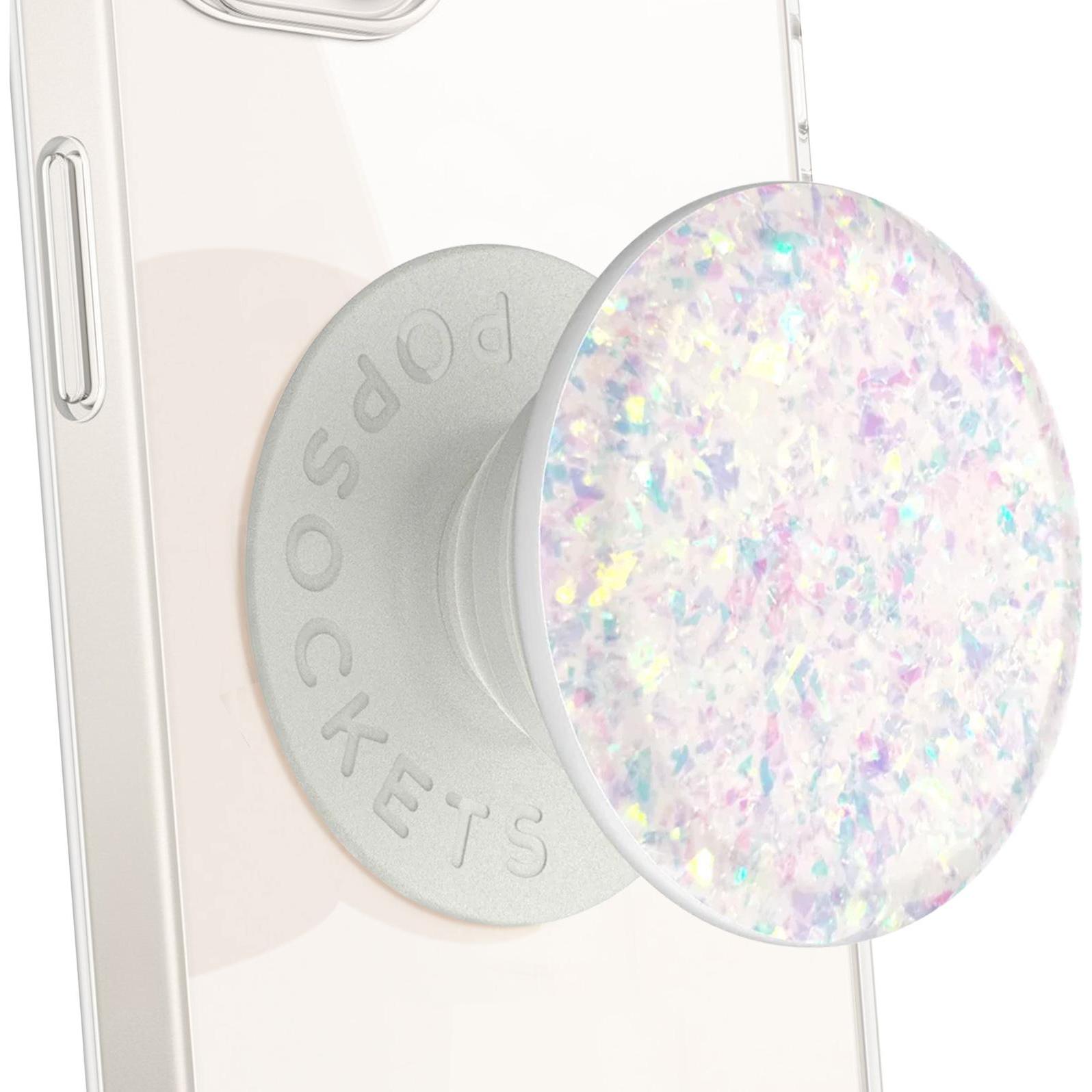 Thumbnail - PopSockets Iridescent Confetti White (2. Gen, austauschbar), Smartphone Halterung, Weiss
