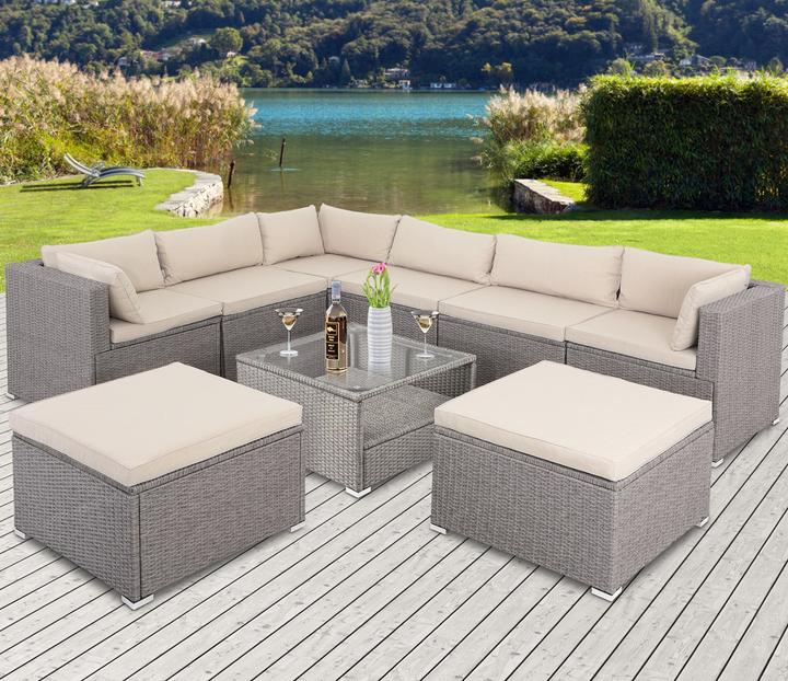 Produktbild Casaria Polyrattan Lounge Set