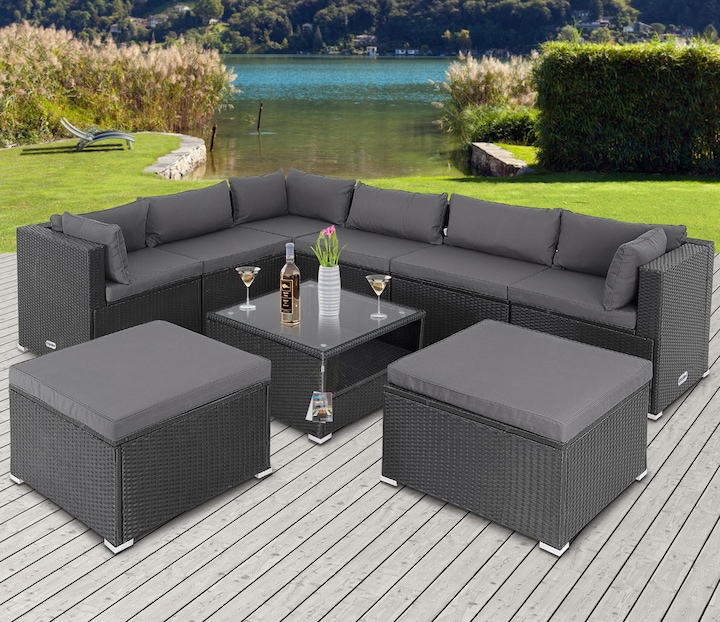 Actual product image Casaria Polyrattan Lounge Set