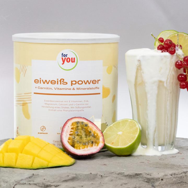 Image du produit For You eiweiss power vanille (1 x, 750 g)