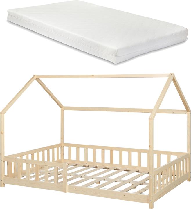 Immagine prodotto En.Casa Letto da casa Hesel con materasso e protezione anticaduta (120 x 200 cm)