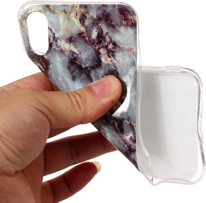 Actual product image Cover-Discount Silicone Rubber Case Marble (Apple iPhone X, Apple iPhone XS)