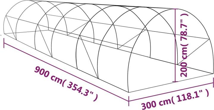 Actual product image vidaXL Gewächshaus