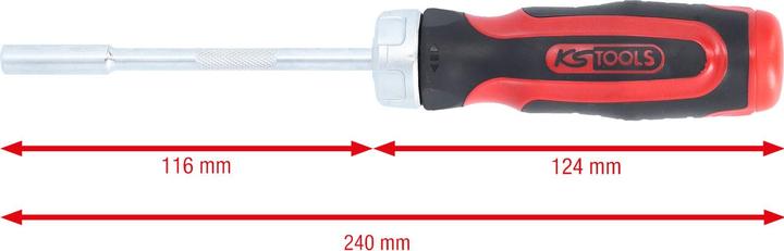 Image du produit KS Tools 12 en 1 Tournevis à cliquet pour embouts