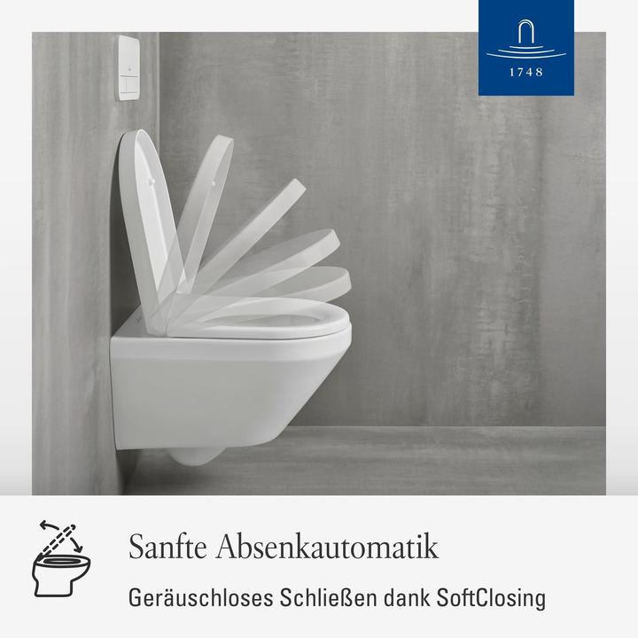 Produktbild Villeroy & Boch Architectura WC-Sitz, mit Absenkautomatik und abnehmbaren Sitz
