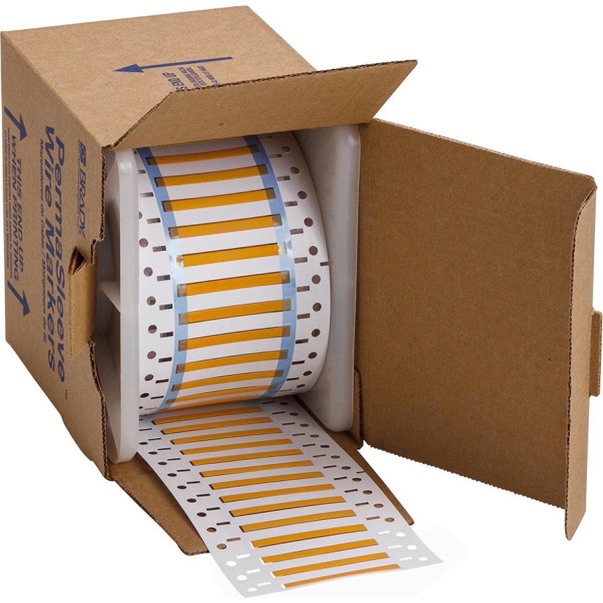 Brady, Etiketten, 3PS-094-2-OR-S, B-342, Permasleeve, wärmeschrumpfd. Polyolefin, Orange, 50,8 x 4,6mm, für Ka