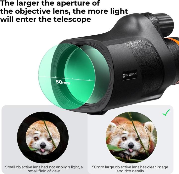 Produktbild K&F Concept Monocular KF33.072 BAK4 12x50 (12 x, 50 mm)