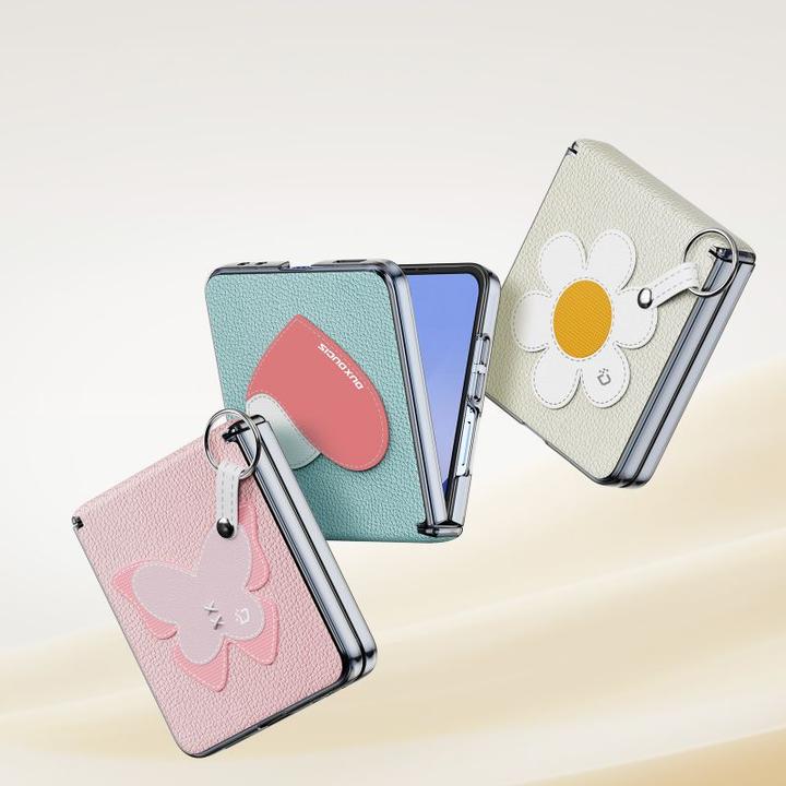 Produktbild Dux Ducis Luvy Series Leder Hardcase Hülle (Samsung Galaxy Z Flip7)