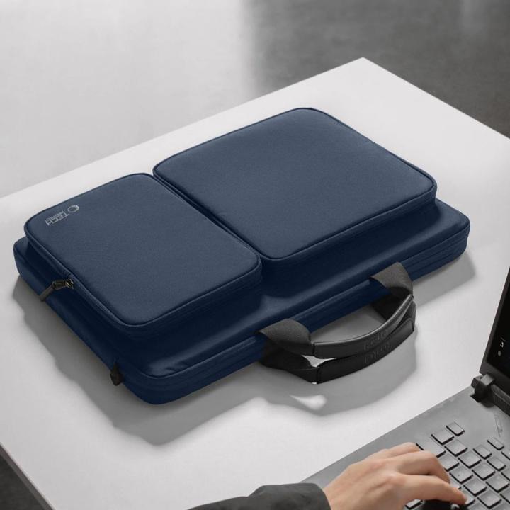 Image du produit Tech-Protect Defender Bag for 17 Laptop - Navy Blue (17")