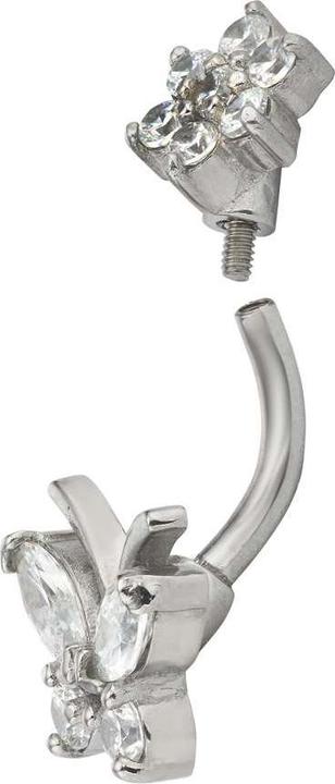 Image du produit Bijouteria Piercing nombril (Cristallin, Acier chirurgical 316L)