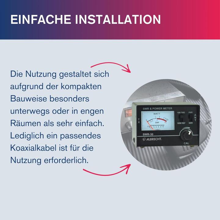 Actual product image Albrecht Alan antenna matching device SWR 30, SWR/Power Meter
