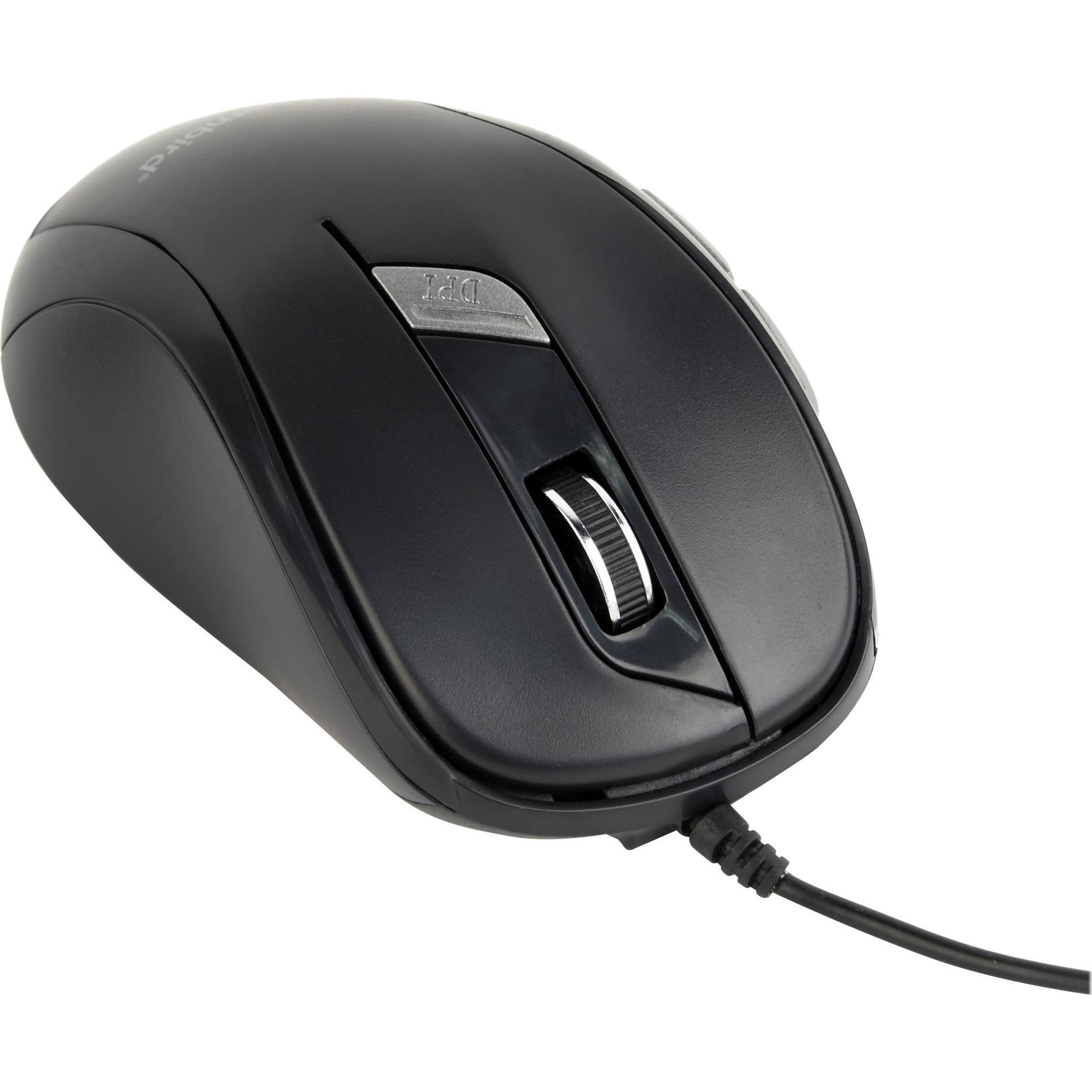 Gembird MUS-6B-01 (Cablato), Mouse, Nero