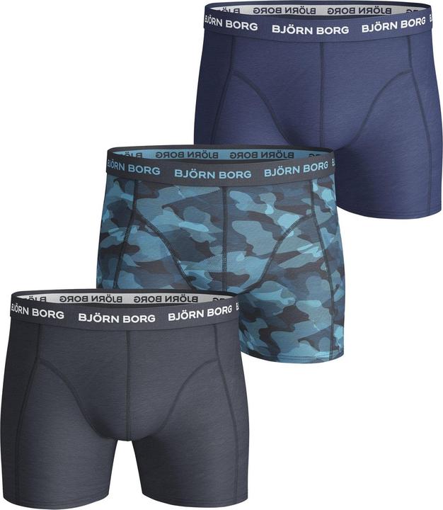 Produktbild Björn Borg Boxershorts Casual Stretch 'BB Shadeline' (S, 3er Pack)