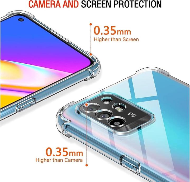 Actual product image Screenguard Oppo A94 5G Case Crystal Soft Airbag Bumper (Oppo A94 5G)