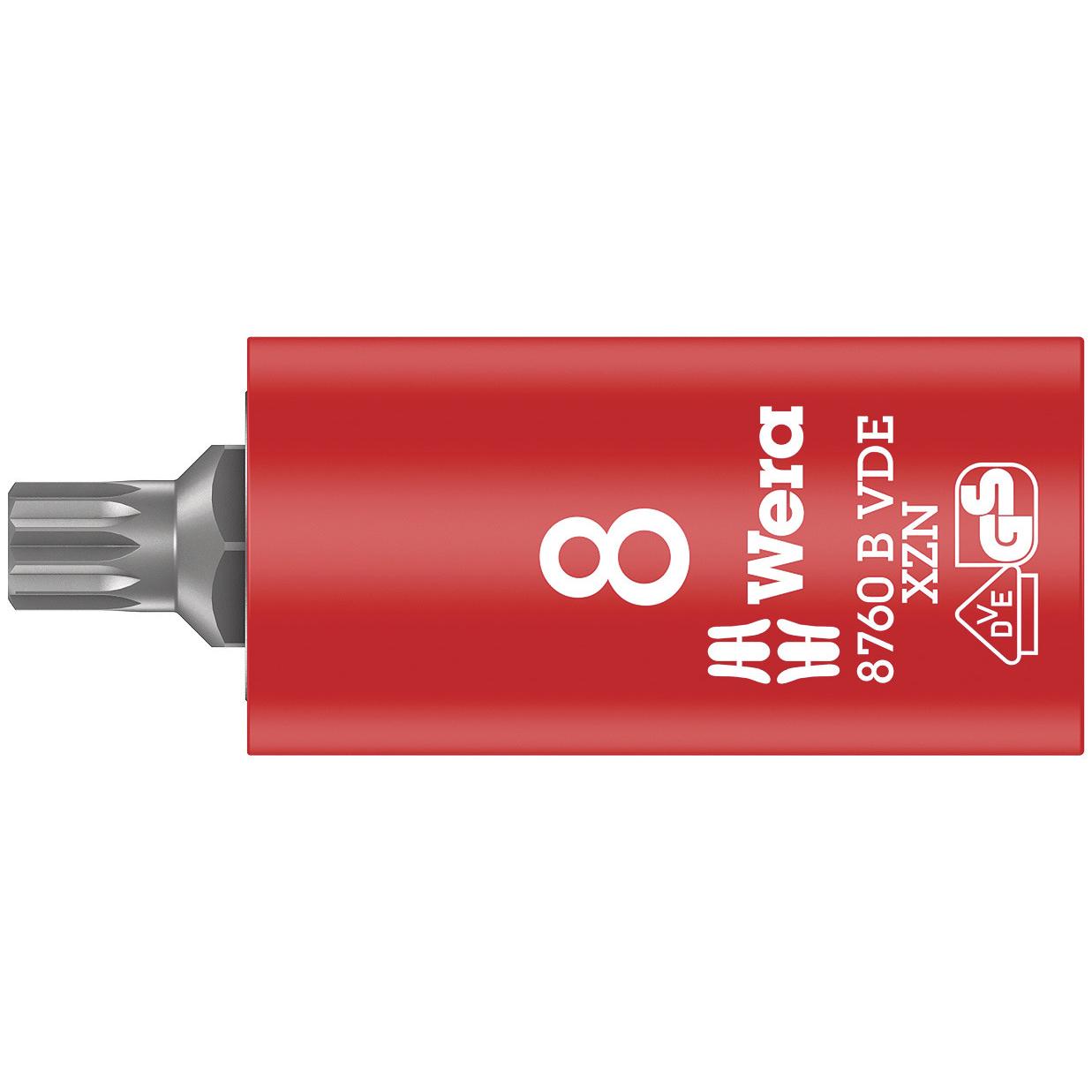 Wera, Steckschlüssel + Stecknuss, 8760 B VDE XZN M 8 (8 mm)