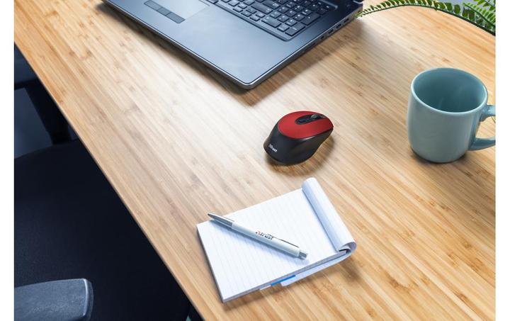 Actual product image Trust Mouse Zaya Rechargeable Red (Wireless)