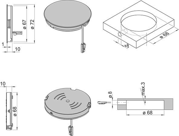 Productafbeelding L&S Draadloze oplader 12 V (2 W)