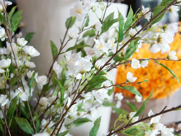 Produktbild Europalms Kirschzweig, künstlich, weiss, 60cm (60 cm)